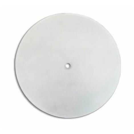 Cristal redondo curvado mate con agujero central 30 cm LB 529523