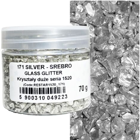 Cristales decorativos decorativos RENESANS para decoupage 70g 1520 Plata
