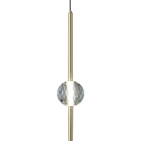 Cristalita - goldene LED-Hängelampe - Kristallglas
