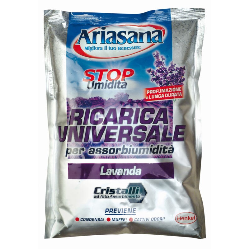 Henkel - ariasana ricariche universale assorbi umidità lavanda 3 x 450 gr