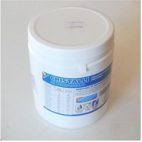 Cristalli di polifosfato solido inibitore di incrostazioni da 1kg