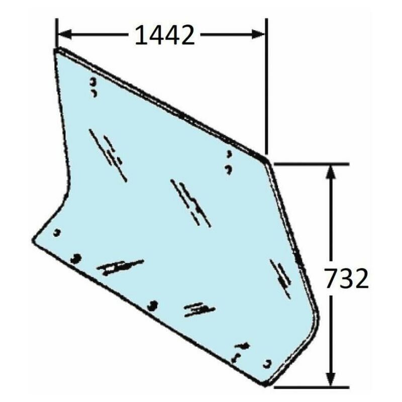 Cristallo posteriore adattabile a Fiat 5129357 per...