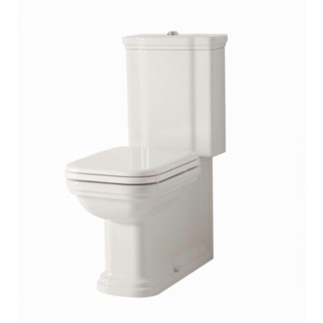 Cristina Ondyna – Bloc WC complet réservoir bas céramique blanc – Type évacuation horizontale/verticale – Inclus abattant et mécanisme flotteur – Garantie 8 ans - WD4117
