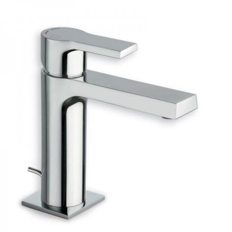 Cristina Ondyna – Mitigeur de lavabo mi-haut avec vidage en laiton – Cartouche Ø 25 mm – Garantie 8 ans – Système de vidage pratique - OG22151