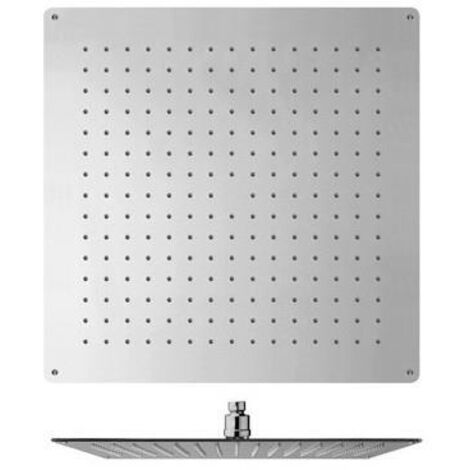 Cristina Ondyna – Plafond de pluie carré 44 cm – Acier inoxydable – Débit 15 litres/minute – Picots anticalcaires – PD36351