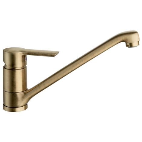 Cristina Ondyna – Robinet mitigeur cuisine vieux bronze – Hauteur sous bec 147 mm – Économie d'eau – Aérateur anticalcaire – Garantie 8 ans - KN51192