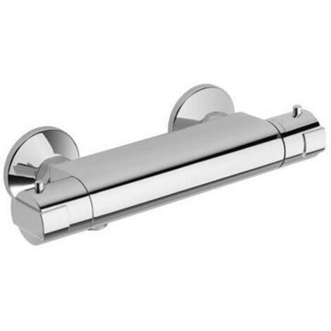 Cristina Ondyna – Robinet thermostatique de douche chromé – Poignée ABS – Blocage température 38°C – Économie d'eau – Mitigeur NF C2 SOFT - SF12051