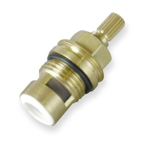 Cristina Ondyna – Tête de robinet céramique 1/4 tour courte droite 20 dents – Filetage plomberie 1/2'' – Pour installations sanitaires – PD00185