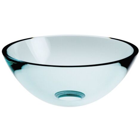 Cristina Ondyna – Vasque à poser en verre trempé 28cm – Hauteur 11cm – Épaisseur 15mm pour salle de bains – Garantie 8 ans – VV12880