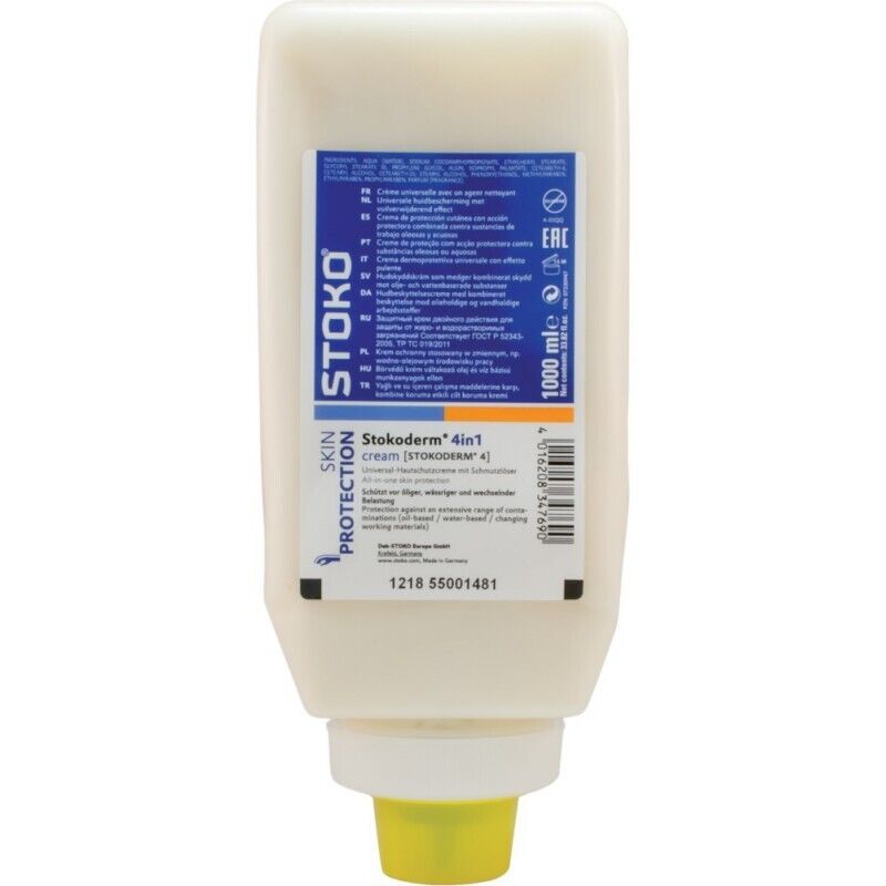 Deb Stoko - Crème Protection de la peauSTOKO- derm 4 in 1 1000ml Softpour (Par 9)