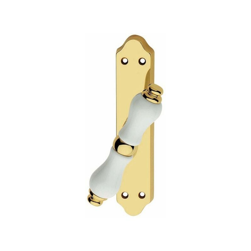 Salone - Crémone dalia laiton porcelaine avec trous