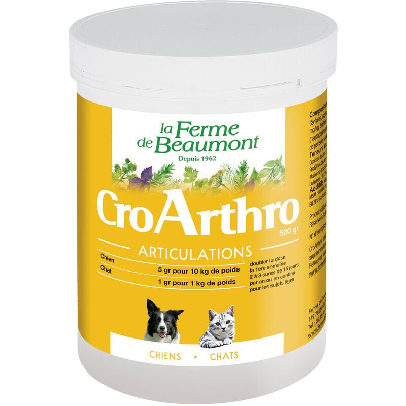 CroArthro Articulations chiens et chats Spécial seniors 500 gr