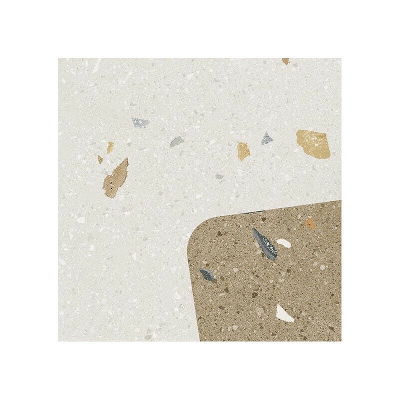 Carrelage sol / mur effet terrazzo 20x20 cm Croccante Barchetto Multicolor - Patchwork (vendu par boite de 1m2)