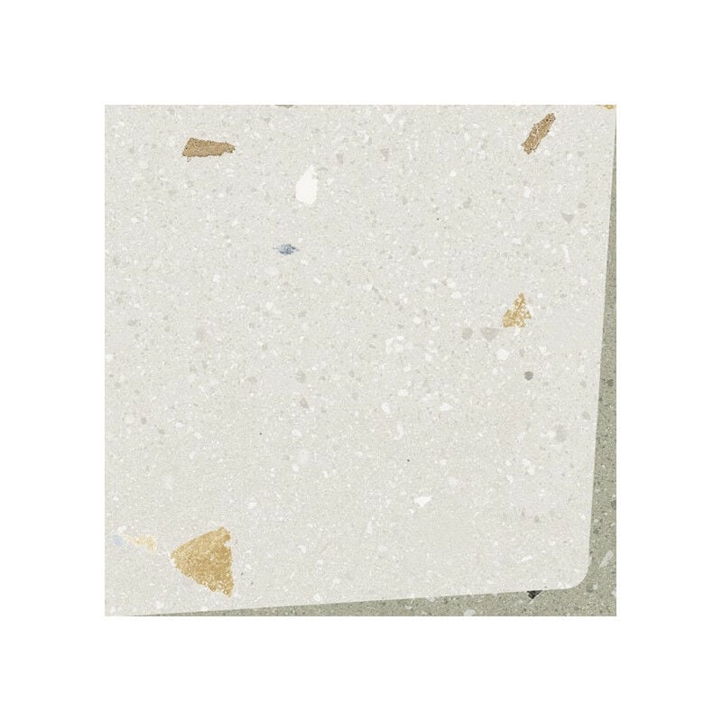 Carrelage sol / mur effet terrazzo 20x20 cm Croccante Meringa Multicolor (vendu par boite de 1m2)