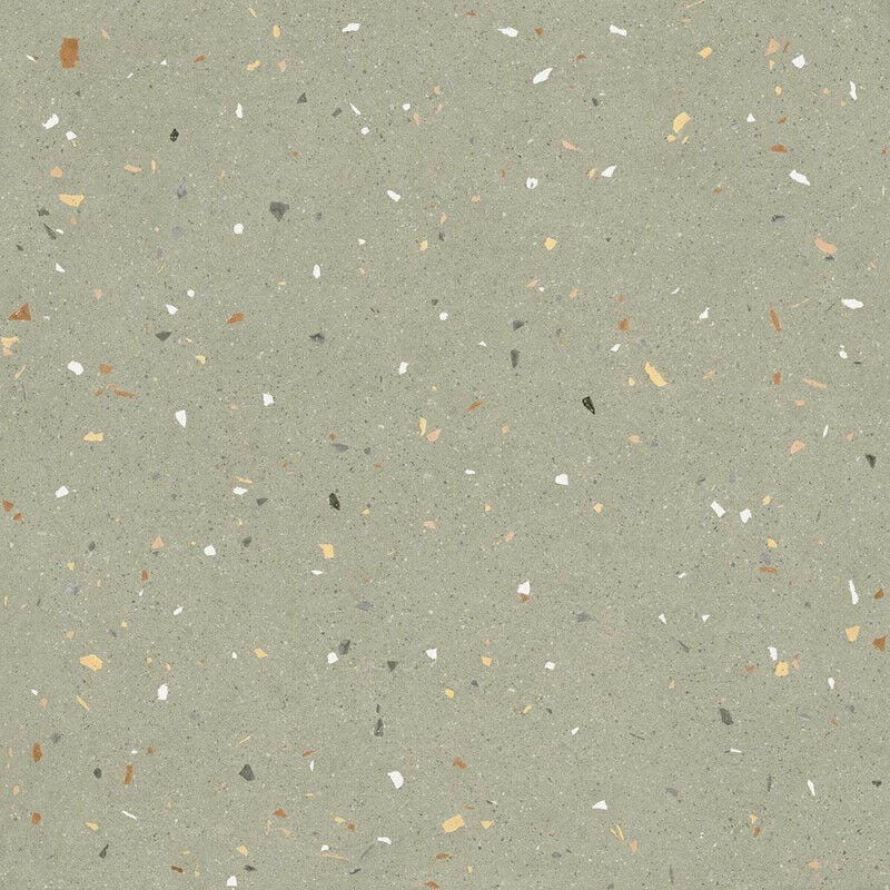 Carrelage sol / mur effet terrazzo 120x120 cm Croccante-R Menta (vendu par boite de 1,44m2)