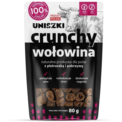 Croccantini de 80 g, snack croccanti naturali per cani  Delizie de manzo de manzo con salvia e menta  Addestratori  Delizie de Addestramento per cani  Ricco di proteine