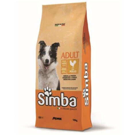 CROCCHETTA CANE MONGE SIMBA 10 KG ADULT POLLO- 1,0 pz