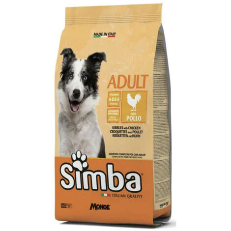 CROCCHETTA CANE MONGE SIMBA 20 KG ADULT POLLO- 1,0 pz