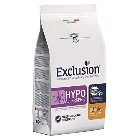 Crocchette Cane Hypo Anatra&Patate Fish 12 kg Exclusion