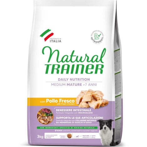 Crocchette Cane Maturity Medium 3 Kg Natural Trainer
