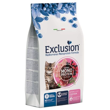 Crocchette  Gatto Noblegrain - Kitten Pollo 1,5 kg Exclusion