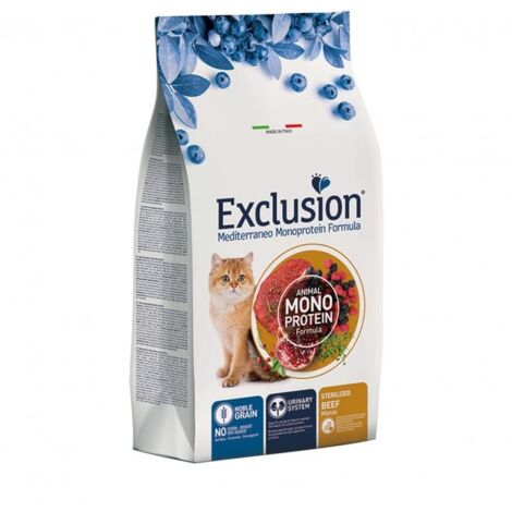 Crocchette Gatto Noblegrain - Sterilised Manzo 300g Exclusion