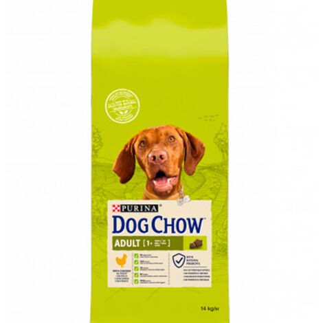 crocchette per cani purina "dog chow" adulto di tutte le taglie con pollo 14 kg