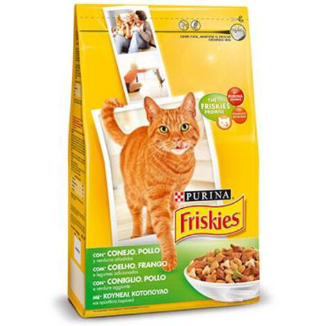 crocchette per gatto adulto "vitality" con coniglio, pollo e verdure, 4kg - purina