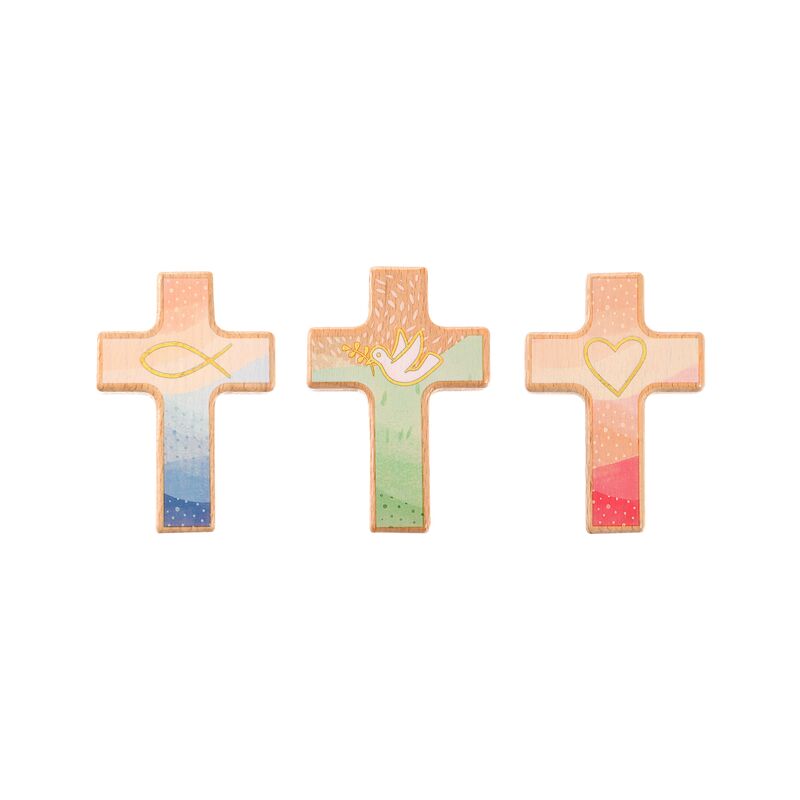 Croce in piedi decorazione della tavola in legno