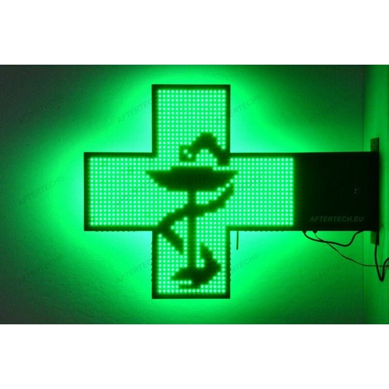 Image of Croce insegna luminosa led programmabile 100x100 per farmacia 2560led monocolore