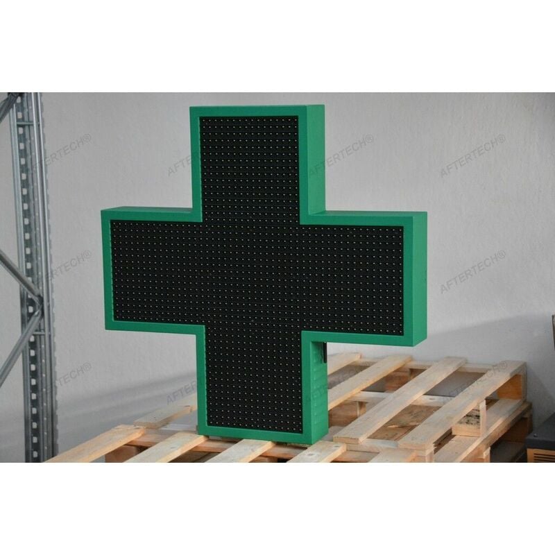 Image of Croce insegna luminosa led programmabile 80x80 per farmacia 1280led monocolore