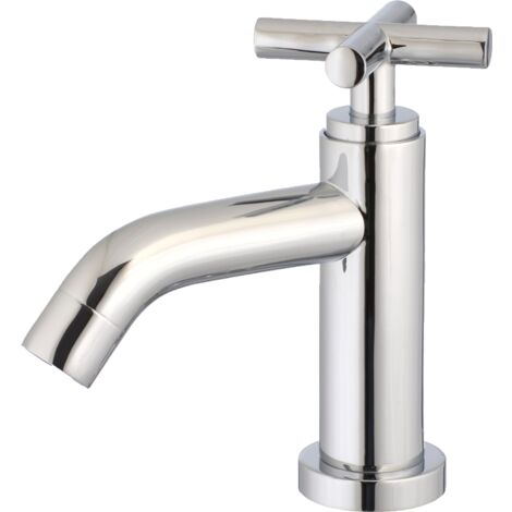 main image of "Croce robinet lave mains chrome eau froide - Chromé"