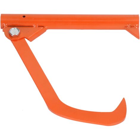 Crochet à Billes en Acier Inoxydable Portable Antirouille pour Déplacer les Bûches - Orange