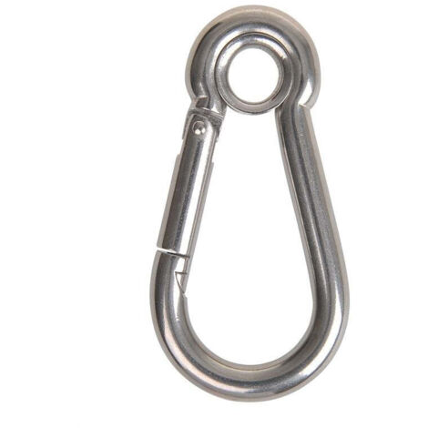 Crochet a carabine avec oeil 100x10mm a4 rvs aisi 316 1150 dan