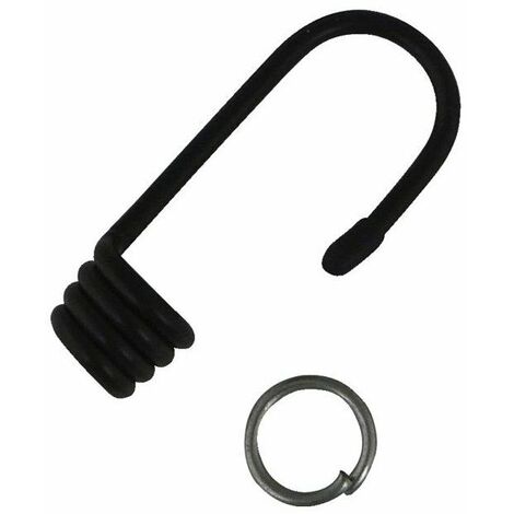 Crochet Acier Plastifié - Avec Clips -pour Sandow X 2 ø10