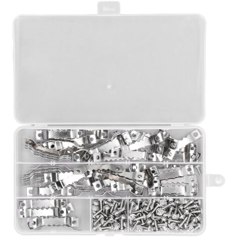 Crochet adhésif double face pour cadres, 300 pièces avec vis, fixation murale pour tableaux et miroirs.