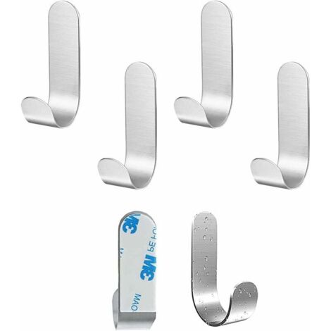 4 Crochets Ventouse Extra Forts - Acier Inoxydable - Fixation Sans Perçage Pour Salle De Bain, Cuisine, Verre… - Charge Jusqu’à 5 Kg