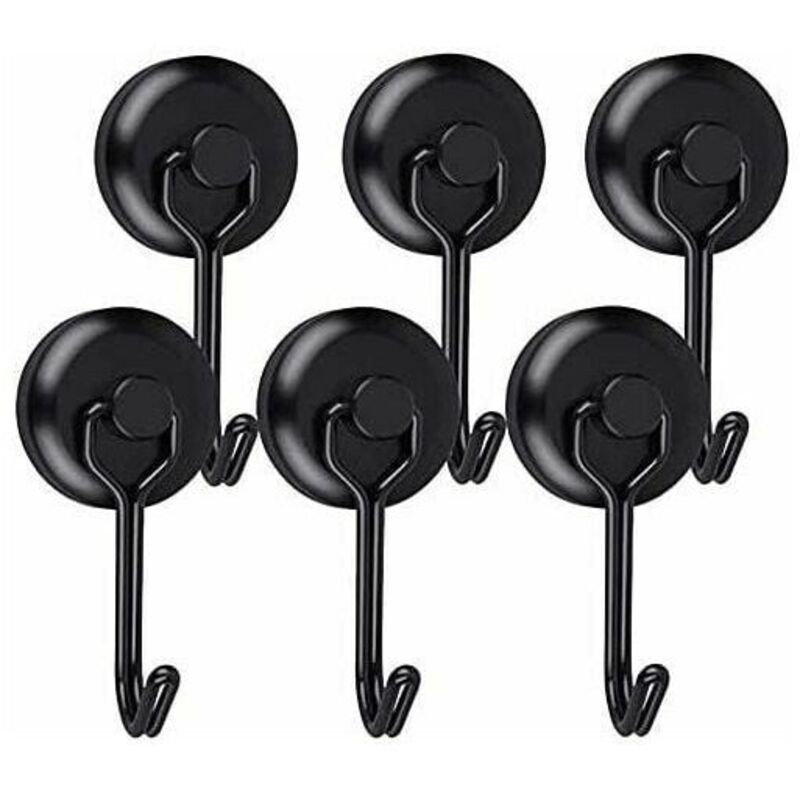 Crochet Aimanté Puissant Crochet Magnetique Frigo Noir Néodyme Pivotants Aimant Crochet Magnétique Crochets Aimantés Magnétiques pour Cuisine Torchon