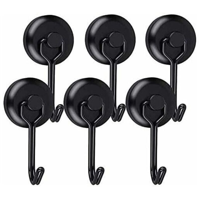 Crochet Aimanté Puissant Crochet Magnetique Frigo Noir Néodyme Pivotants Aimant Crochet Magnétique Crochets Aimantés Magnétiques pour Cuisine Torchon