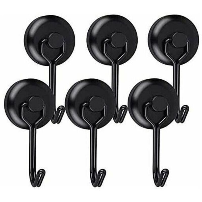 Crochet Aimanté Puissant Crochet Magnetique Frigo Noir Néodyme Pivotants Aimant Crochet Magnétique Crochets Aimantés Magnétiques pour Cuisine Torchon