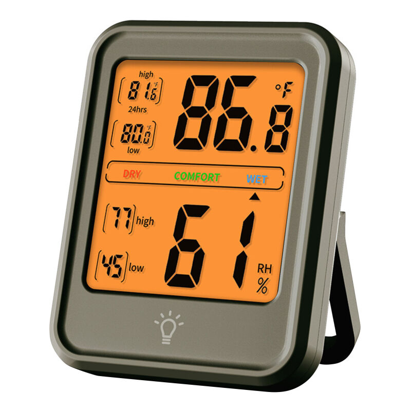 Hygromètre numérique, thermomètre et hygromètre d'intérieur, avec écran LCD, pour la maison, la chambre, le bureau ou la serre