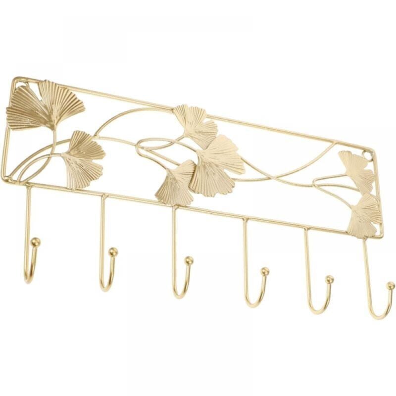 Crochet avec 6 crochets, cintre mural pour vêtements de salon, crochet pour manteau, fournitures de cintre pour vêtements ménagers