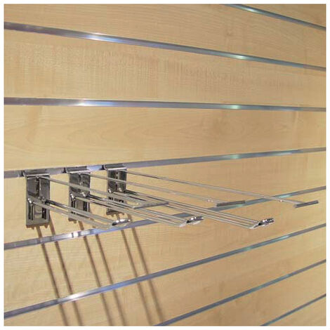 Crochet blister double avec bras porte-prix - Longueur : 200/250 mm - BOHNACKER