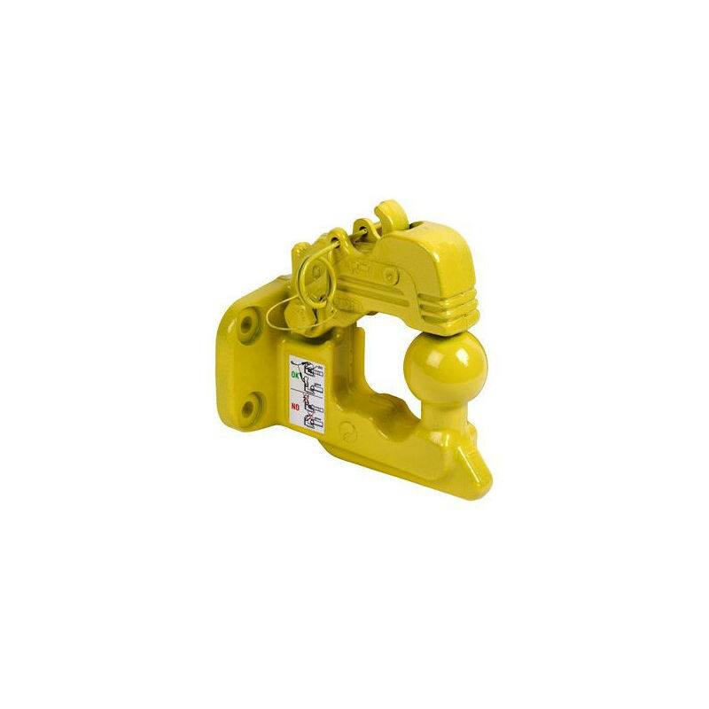 Crochet boule 70C DIAMETRE 17 - 4 TROUS - ENTRAXE 90 X 40 MM