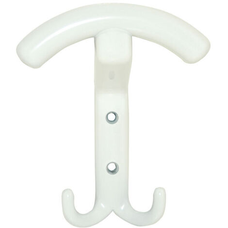Crochet contemporain laqué blanc CADAP CR001 5S