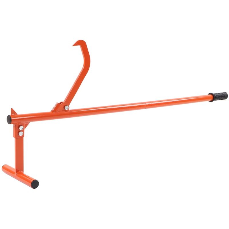 Rosvola - tonysa Crochet D'abattage de Bûches, Levier D'abattage de Fendeur de Bûches en Acier de 9,84 Pouces, Outil de Rouleau de Terrasse Robuste