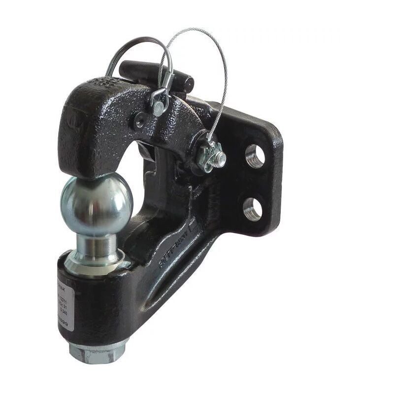 Al-ko - Crochet mixte d'attelage 3,5T 4 trous 11mm entraxe 83x56mm