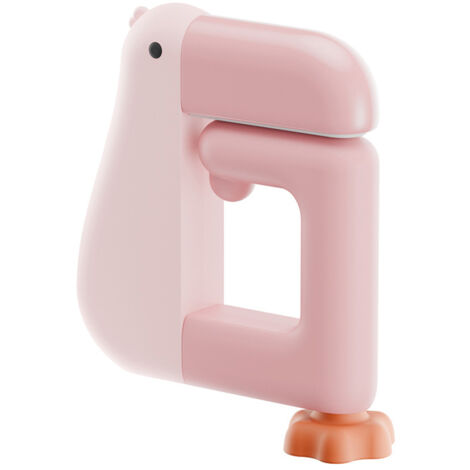 Crochet de Bureau Canard pour Sac – Support Pliable et Résistant jusqu'à 4.5kg, Organisateur Gain de Place pour Bureau Maison (Rose)