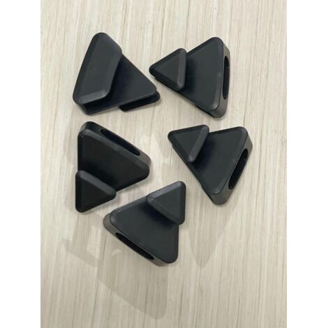 crochet De Cintre, Cintre Triangulaire Lger Multifonctionnel Tendu Rail Unique Gain De Place 10pcs Noir Armoire De Maison