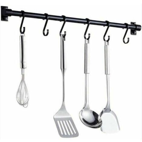 Crochet de cuisine de style européen ustensiles de cuisine suspendus barre de mise en page rack espace de poinçonnage gratuit fabricant de rack de planche à découper en aluminium 1pc